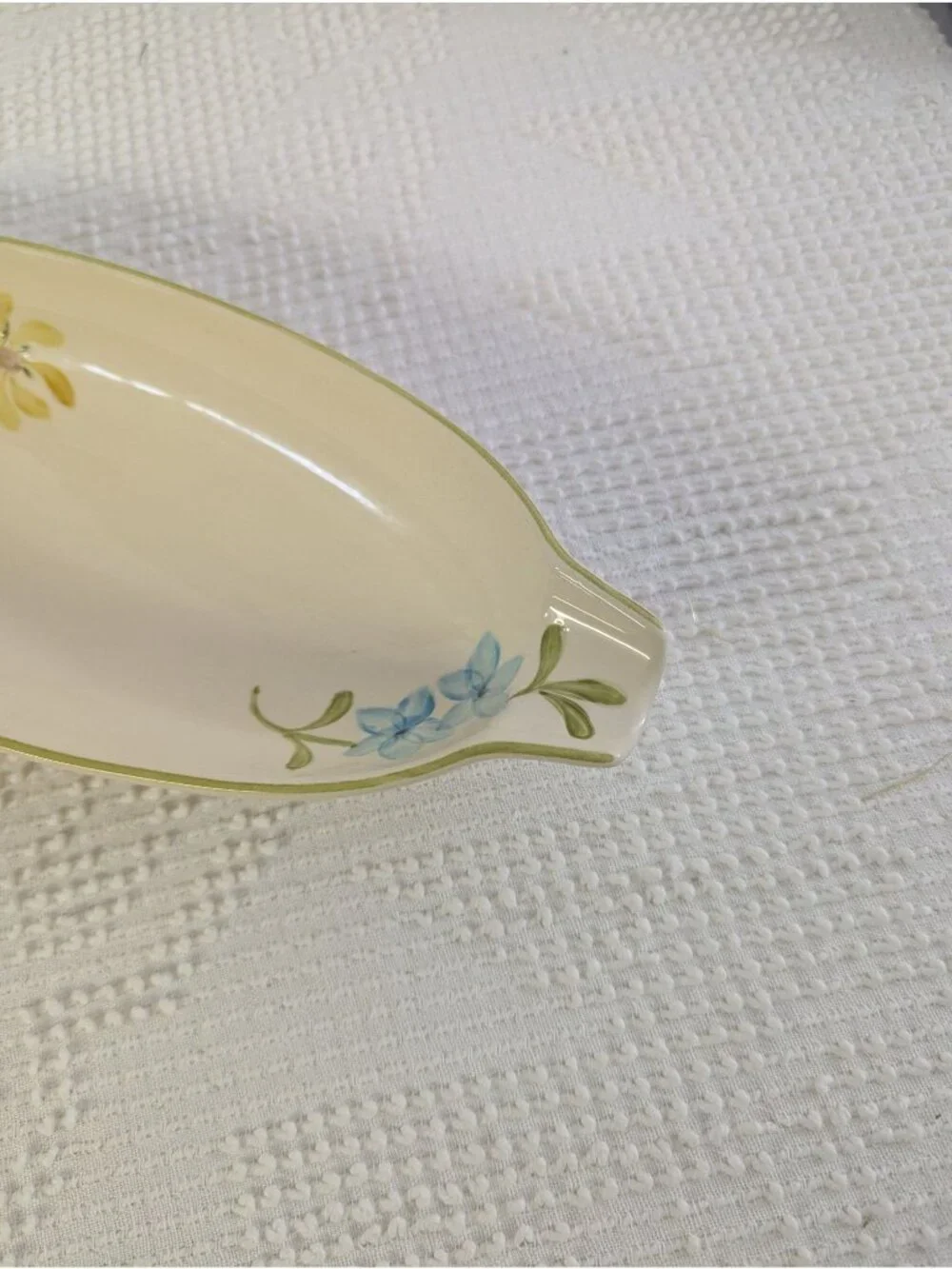 Vintage Franciscan DAISY Relish Bread Tray Platter Pottery 12